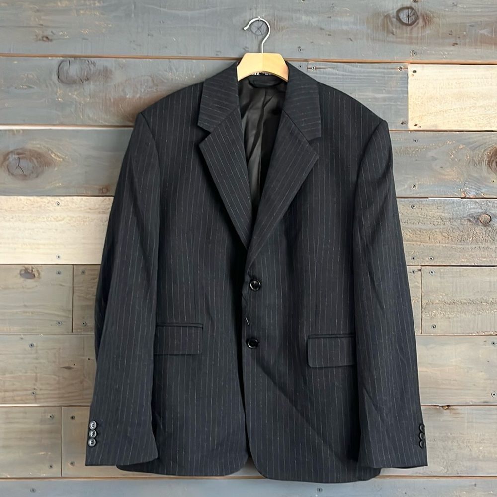 NEW Zara Pinstripe Mens Suit Jacket Blazer Size 40
